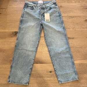 New - REVICE Light Blue Straight Leg Jeans - With Tags